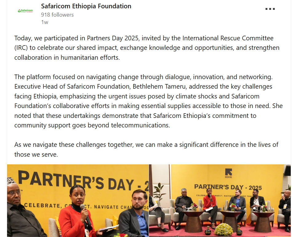 Safaricom Ethiopia Foundation - Partners Day 2025: Collaborative Strategies for Development